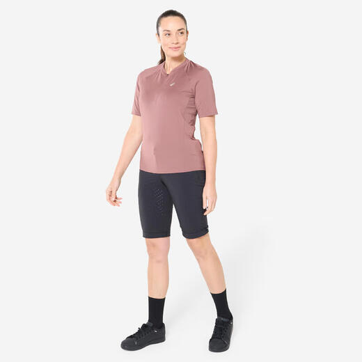 
Decathlon cycling suits for women Expl500 women's mountain bike short-sleeved sweatshirt-5256266
