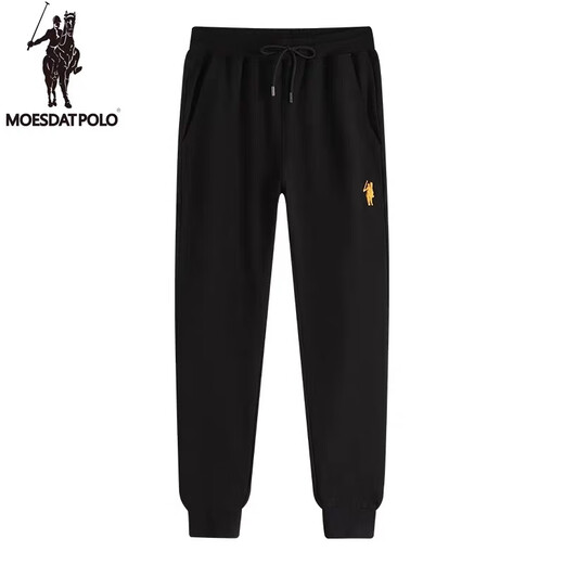 POLO SPORT American Ralph Lauren spring and autumn casual versatile pants loose leg drawstring sweatpants simple sports pants men's pants black 3XL