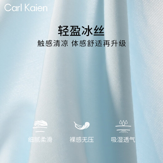 Carl Kaien高端男士内裤男冰丝三角抗菌中腰男生运动大码男式裤头裤衩 小白盒冰丝款：黑+深灰+紫+蓝 4条 3XL 【180-185CM 150-170斤】