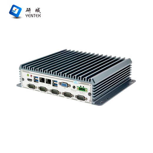 Yentek fanloser Mini Industrial Control Machine Dual Network 6 Serial Port Machine Vision Micro Industrial Computer 10/11 Generation I3I5I7 Multi-Com-eingebettete Forschungs- und Entwicklungsdomäne Industrial Control Host C6850S-C i5-6300U/2,4G Dual-Core 8G Memor