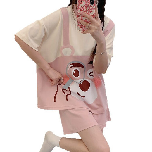 Jingpufei Summer Ladies Pajamas тонкие свободные симпатичные домашние одежды с короткими рукавами 200 [Джин равен 0,5 кг] можно носить за пределами Гуангжоу Тринадцати строк 684 Строка 175 л кода [Предлагаемое 98-112 Джин [Джин равен 0,5 кг]]]