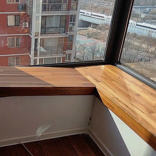 Tablero de registro de XMSJ Myanmar Teak Madera de madera sólida Barra Barra Cocina Desk Bay Window Bay Bay Board Contador de cubierta Panel 695x585x33 Piece de madera Cera de madera