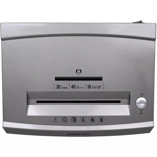 Deli 9906 Papier Shredder Office Speziales Gewerbedokument Crusher Paper Große Elektropapier Shredder 16 Blätter 60 Minuten Deli 9906 Papier Shredder-Grey
