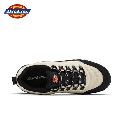 Dickies男士工装鞋户外登山鞋男鞋厚底增高防滑休闲鞋潮鞋子 白黑 39 