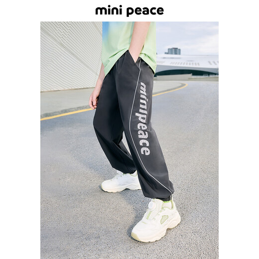 MiniPeace太平鸟童装夏新男童休闲长裤FAGBF2629 灰色 160cm