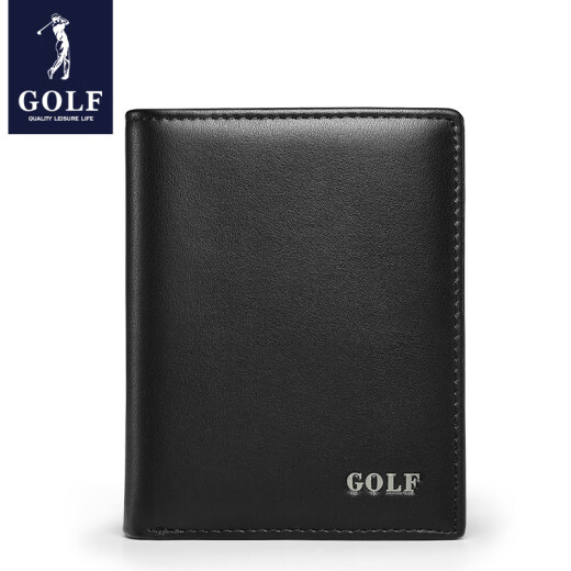 高尔夫（GOLF）男士钱包竖款软皮钱夹多卡位银行卡包商务简约轻便零钱包礼盒装