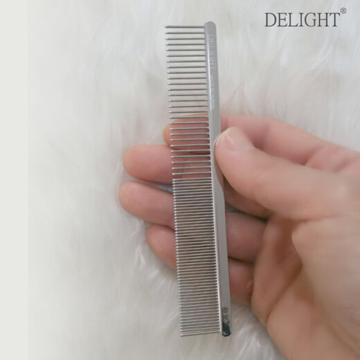 Chuanji comb pet grooming comb grade dog long hair cat comb cat comb long hair/knot opening comb silver 103/knot opening liquid 1