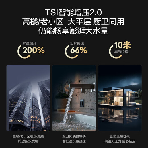 海尔（Haier）【小海鲸K50MAX】16升燃气热水器天然气 零冷感7A一级恒温 TSI增压大水量【国家补贴15%】一级静音
