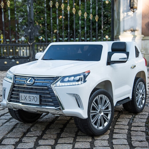 Zhou Ke Lexus children's electric car four-wheeled car with remote control car double child car off-road stroller C62 - painted black = two seats + four-wheel drive + portable charger four-drive