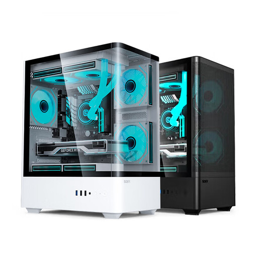 Gigabyte AMD R5 5600/3060/7600XT/5060 graphics card desktop assembly computer host design drawing 3D modeling rendering editing diy game assembly complete machine configuration four丨R5 5600+RTX3060 12G single host