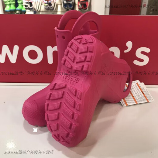 Crocs (crocs) Crocs lightweight waterproof outdoor men's and women's children's rain boots mid-high rain boots 12803 dark blue 410 M C11 (size 28-29) 175m