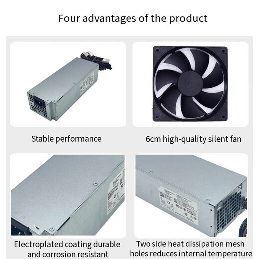 戴尔原装全新3080 5080 7080 XE3 3890 3690 3881电源500W H500EPM-00 6针+双CPU4针 500W