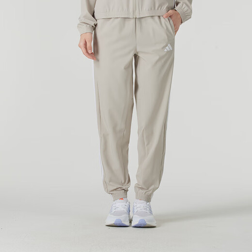 阿迪达斯 （adidas）女装运动套装25春季防风梭织立领夹克外套快干透气宽松长裤 2件套 JE6173+JD6522 S