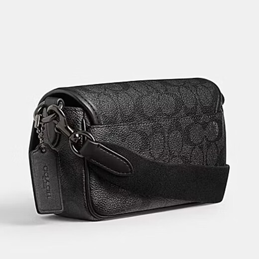 Entraîneur (entraîneur) Camera Sac de caméra 24 ans Nouveau Charter 18 Sac à bandoulière à un épaule en cuir imprimé en cuir pour hommes et femmes [cadeau] Presbyopie noire CR753-chr 17,5 cm de long, 6 cm de large, 11 cm de haut