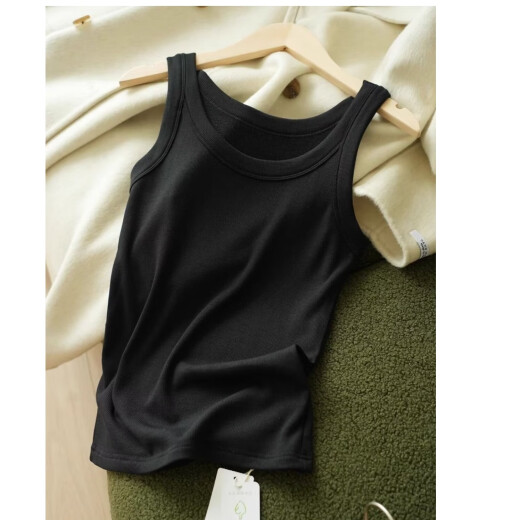 Summer Nuevo chaleco sin mangas de algodón para mujeres que usan una camisa base con un ajuste delgado y versátil atuendo de mujeres de mujeres Z Yuren 1050 White L