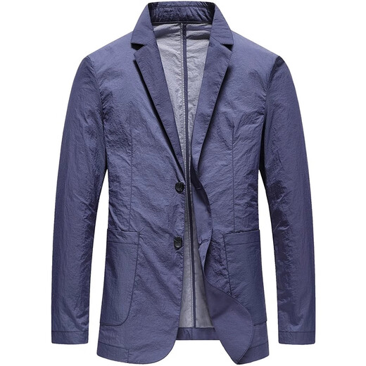 DVHNMK Luxusmarke Herren Sommer neuer dünner Sonnenschutzanzug Herrengeschäft Casual Outdoor Single Blazer Grey [Spot Speed] M 170 [Spot Speed]