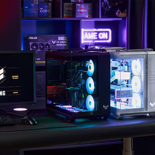 ASUS ammunition depot TUF family bucket 5080/5070Ti/5070 graphics card AMD Ryzen 79800X3D thousand frames e-sports DIY assembly computer game GT502 host desktop complete machine R7 9800X3D + ASUS TUF 5080 configuration eight