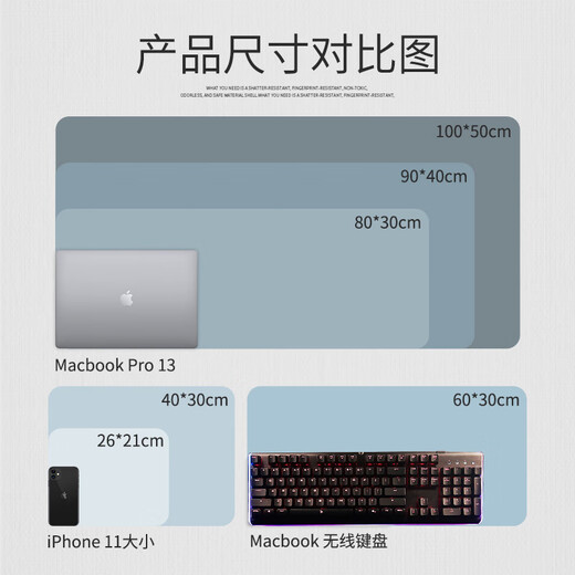 Bad man ink painting Zhang Zifan surrendered the mouse pad large boy anime game desktop pad lock edge thickened Jiuyou Xuantian Divine Art [BB-692] 80 cm * 30 cm * 5mm thickness