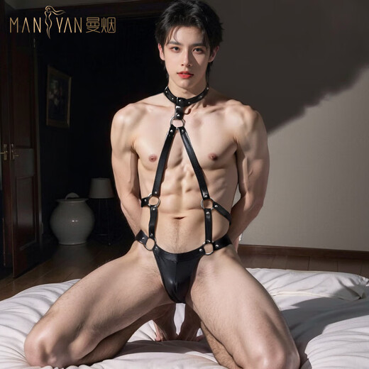 曼烟男士专用丁字裤男仆装内裤男同志情侣套飞机打蕾丝薄透明低腰免脱