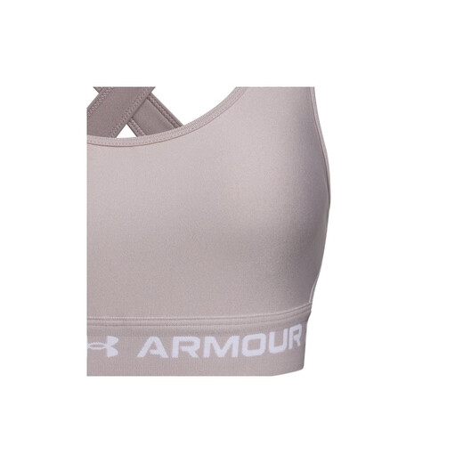 安德玛（UNDERARMOUR）女子UA Crossback运动内衣—中强度1361034 黎明灰粉009 M