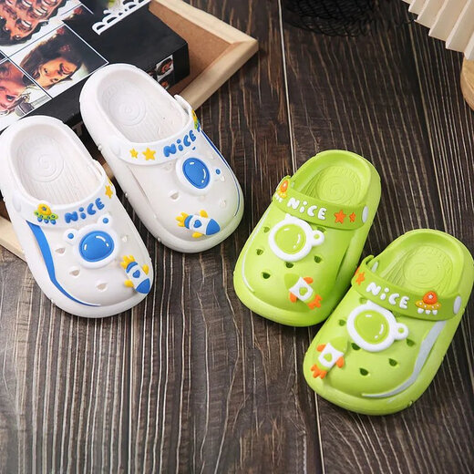 Disney Children's Pantoffeln für Sommer tragen Cartoon Astronaut Kinderhochschuhe süße Weichstöfe Pantoffeln Baby Rosa Größe 18-19 Größe 13 cm