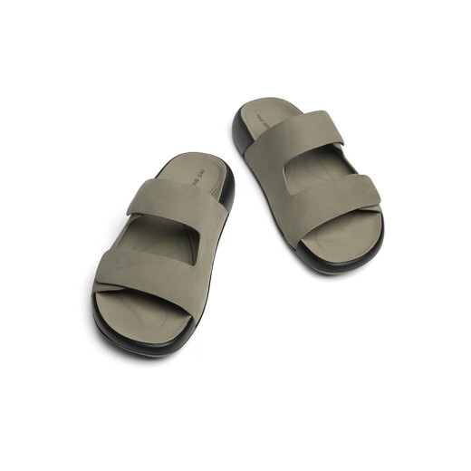 Rote Libelle Flip Flops Männer 2025 Sommer Birken Pantoffeln weiche alleinige Außenhaut Sandalen WTT25052 Khaki 42