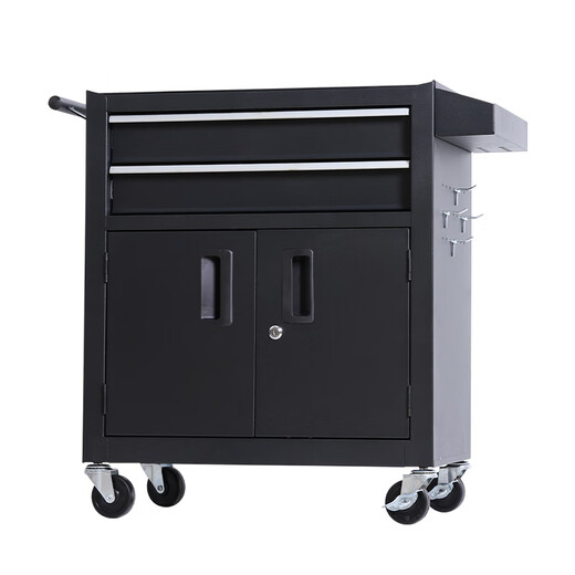 Ni Zhier tool cart trolley auto repair tool box workshop storage cabinet repair turnover cart mobile tattoo worker TZ12 black
