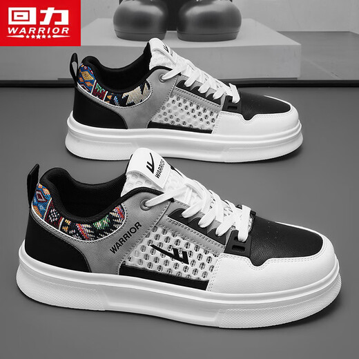 Warrior shoes men's versatile men's shoes casual sports shoes men's L699C white/gray/black 43