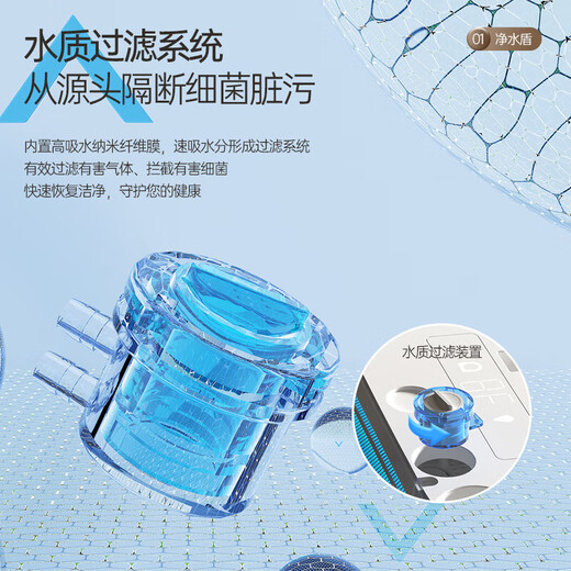 小米蜗牛系列智能马桶一体机双水路内置过滤器泡沫盾虹吸式冲水带水箱零压 M831  手动翻盖+UV除菌+水质过滤