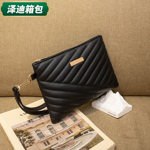 Yunluo Chinese Valentine's Day Embroidered Temperament Large Capacity Niche Clutch Bag Fashion Versatile Trendy High-Looking Women's Wrist Bag White Rich 092 Style