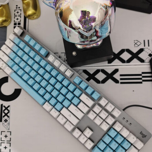 Logitech Original K845 K835 Wired Mechanical Keyboard Grüne schwarze Teewelle weiße Backbeleuchtung Computer Office Game 9 Neues Thema Keycap Green Welle