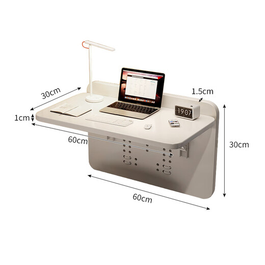 Yupin computer desk notebook bed folding computer desk desk study table writing small table BGZ757 milk white 60