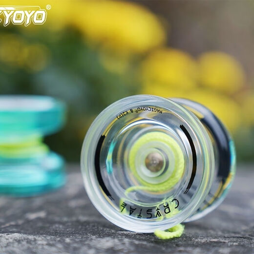 Magicyoyo Anfänger Yo-Y K2 Plastikkristall Yo-Yo Professionelle Ausbilanz Wettbewerb Geister Hand Magie Yoyo Kinder leben Schlaf-Volltransparent