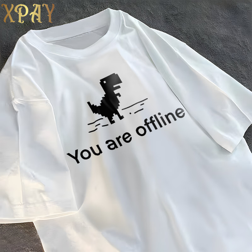 XPAY纯棉程序员T恤IT狂人同款码农java代码语言Github周边短袖衣服棉 黑色 3878程序员 M 165-170cm/110-130斤