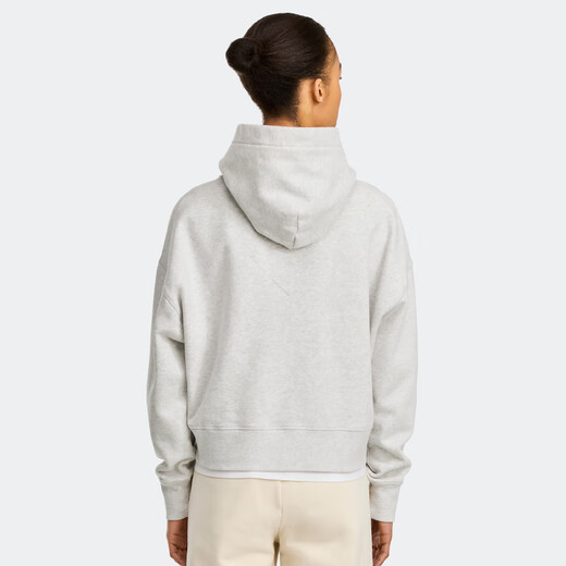 Sudadera con capucha de sudadera con capucha cepillada casual de mujeres de Canadá Muskoka 7062W 1342 Flower Grey Silver Birch M