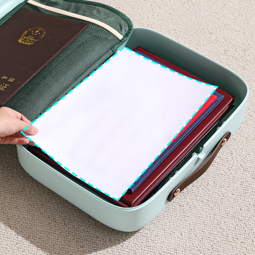 
Pangdonglai quality family certificate storage bag Xingyou household vaccine passport manual business license document pearl white three-layer model