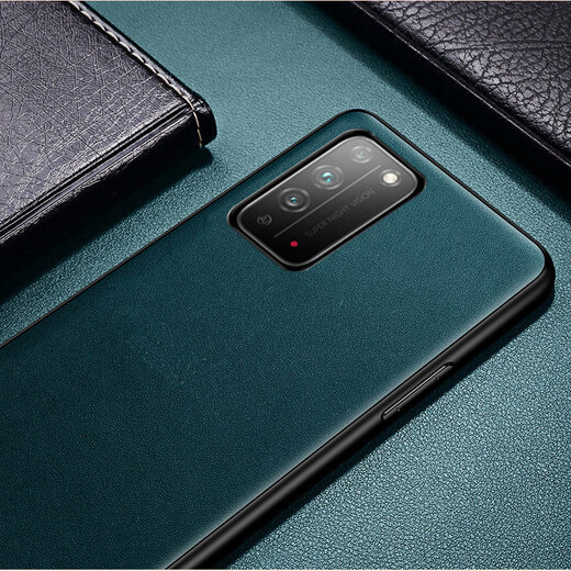 Banmeiluo is suitable for Huawei Honor X10 mobile phone case 9XPRO protective case 5G full wallet anti-Honor x10 soft silicon dermis leather--black Honor X10