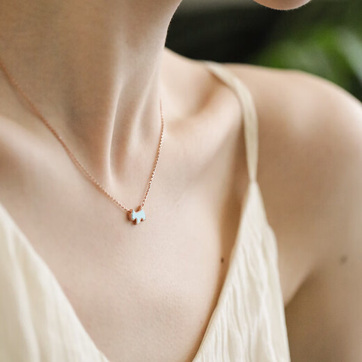 AGATHA/Aijiasha seven-color puppy necklace for women, birthday gift, high-end pendant for girlfriend and best friend