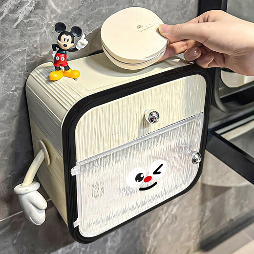 Gongxun bathroom tissue box storage rack wall-mounted toilet waterproof toilet paper box without punching bathroom paper box tissue rack