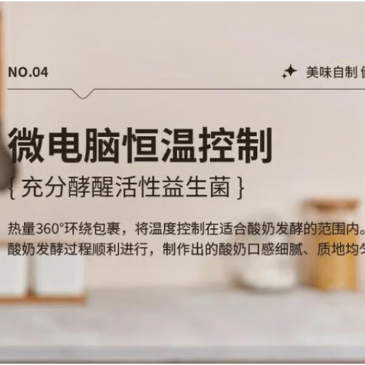 RASW德国家用酸奶机全自动便携式酸度可调恒温发热酸奶发酵机陶瓷4分杯+不锈钢内胆家用全自动酸奶机 【国标中国内地用】机械版新款