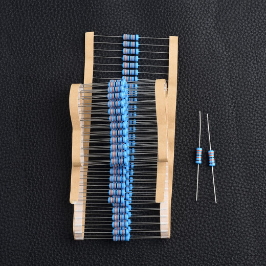 1W metal film resistor element 1% color ring 1K2k10K100K47K470 10 ohm 100/120 ohm m 10K1W (50 pieces)