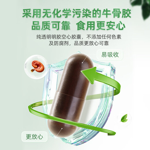 仙芝楼有机破壁灵芝孢子粉胶囊0.25g*80粒*9瓶/盒 增强免疫力 保健品