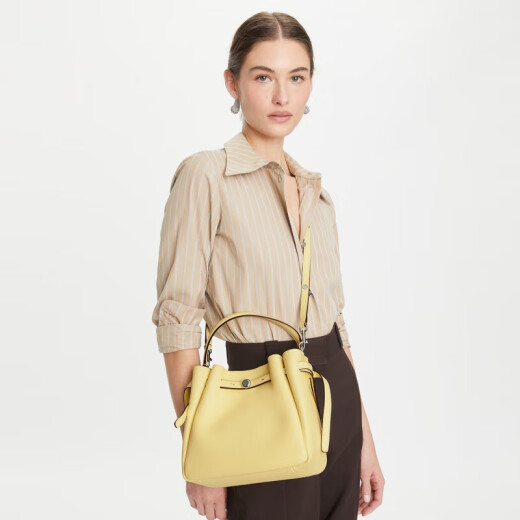 Tory Burch 汤丽柏琦 ROMY 手提斜挎菜篮子水桶包女包TB 166982 黄色 700 OS