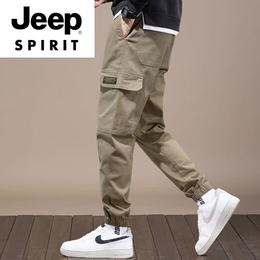 Jeep Spirit Высококачественные бренды мужские повседневные брюки летние тонкие красивые свободные толстые толстовки.