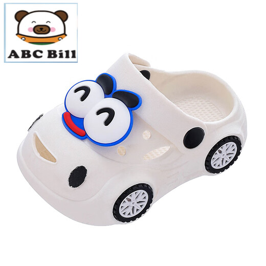 ABC Bill Children's Hole Schuhe für Sommer leuchtend Lichtsportwagen für Jungen und Mädchen Innenhändler Anti-Rutsch-Baby-Baby-Untertaschen Kopf Zwei-Wear-Sandalen 128 Lichter-Weiß (verbesserte Version) 10,5 130 Größe/innere Länge 12,5 cm