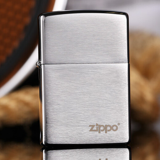 ZIPPO美国原装ZIPPO打火机正版拉丝专柜简约版200标志煤油打火机 200光板【新机无油】TC9901QT