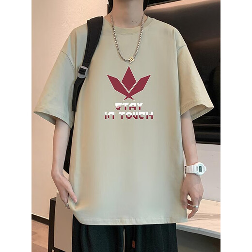 Woodpecker (TUCANO) teenager pure cotton short-sleeved T-shirt for men 2025 new summer junior high school top for boys high school students clothes for men 1B21-683 black cotton S 80-100Jin [Jin equals 0.5 kg]