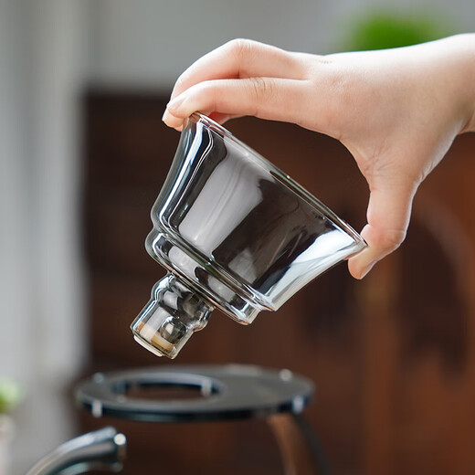 Quandu Automatic Tea Maker Glass Tea Set Lazy Automatic Magnetic Teapot Simple Kung Fu Tea Set