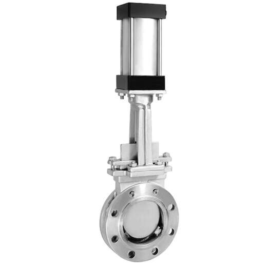 瑞业通上海沪工精工阀门PZ673H/X-10P 304不锈钢气动刀型闸阀排渣插板阀 DN600「整体304」