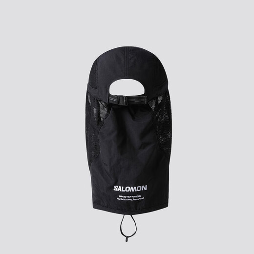 Salomon Männer und Frauen Outdoor Sport leichter atmungsaktiver Sonnenschatten Hut Courant Sonnenblockkappe Schwarz C27848 Alle Größe